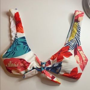 Floral Hollister Bikini Top